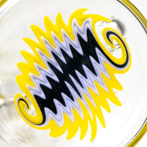 Shop Nes Glass - Mini Tube - Reversal Bottom - Grape w/ Yellow & Purple Wag in australian
