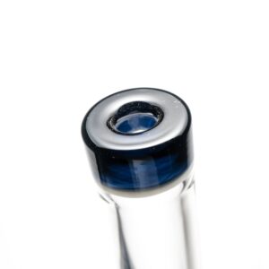 Shop Nes Glass - Mini Tube - Reversal Bottom - Grape w/ Black Rainbow Wag in australian