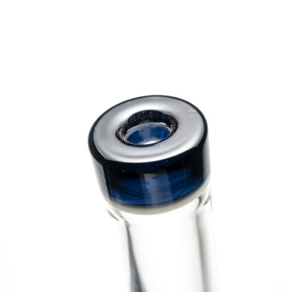 Shop Nes Glass - Mini Tube - Reversal Bottom - Grape w/ Black Rainbow Wag in australian