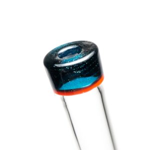 Shop Nes Glass - Mini Tube - Reversal Bottom - Heavy Blue L. w/ Lava Wag in australian