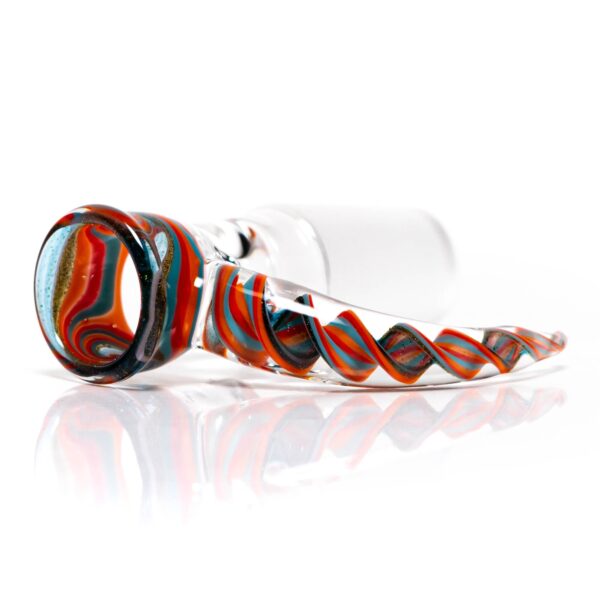 Shop Pho_Sco - Single Hole Linework Horn Slide - 18mm - Rally w/ Steelwool & Blue Stardust #3 in australian