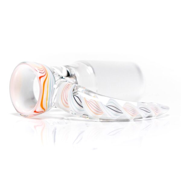 Shop Pho_Sco - Single Hole Linework Horn Slide - 18mm - White Rainbow #3 in australian