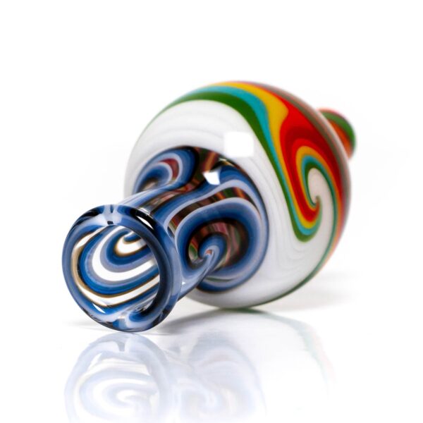 Shop Pho_Sco - Medium Linework Bubble Cap - Fire & Earth w/ Rainbow Rasta & Shadow in australian