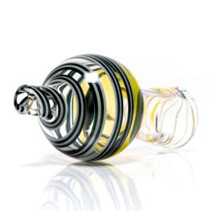 Shop Pho_Sco - XL Linework Bubble Cap - Jailhouse, Lemon Drop & Steelwool w/ Clear Rainbow in australian