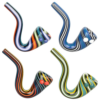 Shop Pulsar Scrumptious Striped Glass Sherlock Pipe | 4" | Assorted Colors | 4ct Bundle in australian