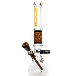 Shop ROOR.US x Chase Adams - 18" Worked Beaker - 50x5 - Orange & Black Reversal in australian