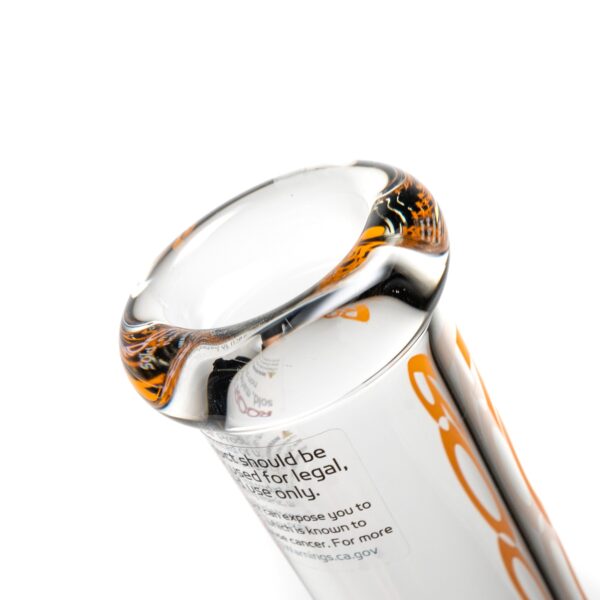 Shop ROOR.US x Chase Adams - 18" Worked Beaker - 50x5 - Orange & Black Reversal in australian