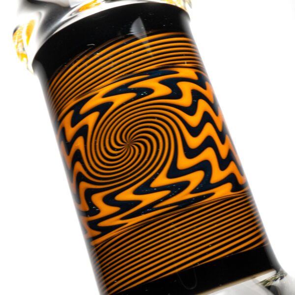 Shop ROOR.US x Chase Adams - 18" Worked Beaker - 50x5 - Orange & Black Reversal in australian