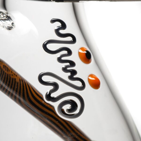 Shop ROOR.US x Chase Adams - 18" Worked Beaker - 50x5 - Orange & Black Reversal in australian