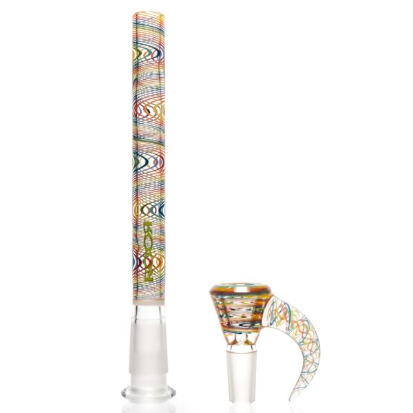 Shop ROOR.US x Chase Adams - 18" Worked Beaker - 50x5 - Rainbow Retti in australian