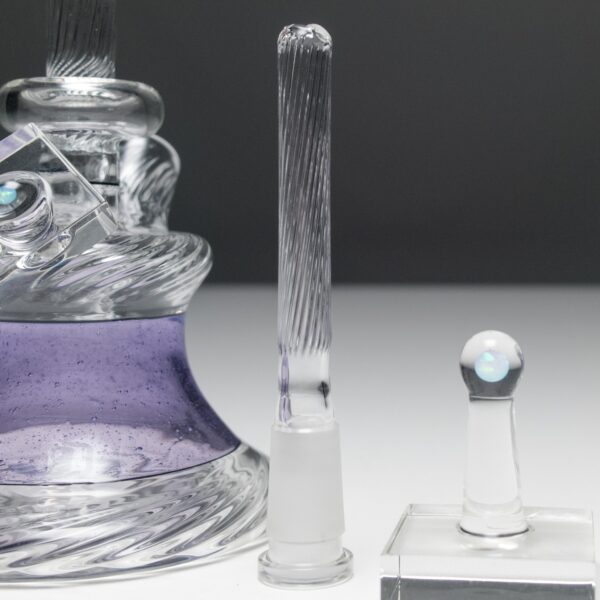 Shop Andy Roth - Vintage Executive Tube - Purple Lollipop & Clear in australian