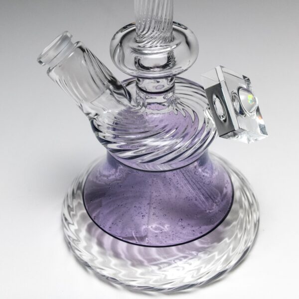 Shop Andy Roth - Vintage Executive Tube - Purple Lollipop & Clear in australian