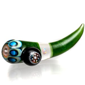 Shop Steve H Glass - Dabber/Poker - Dot Stack & Opal - Green Stardust in australian