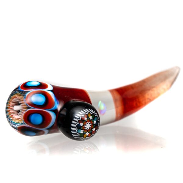 Shop Steve H Glass - Dabber/Poker - Dot Stack & Opal - Pomegranate in australian
