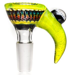 Shop Steve H Glass - Horn Slide - 14mm - Rainbow Burst w/ CFL Sunset Slyme in australian