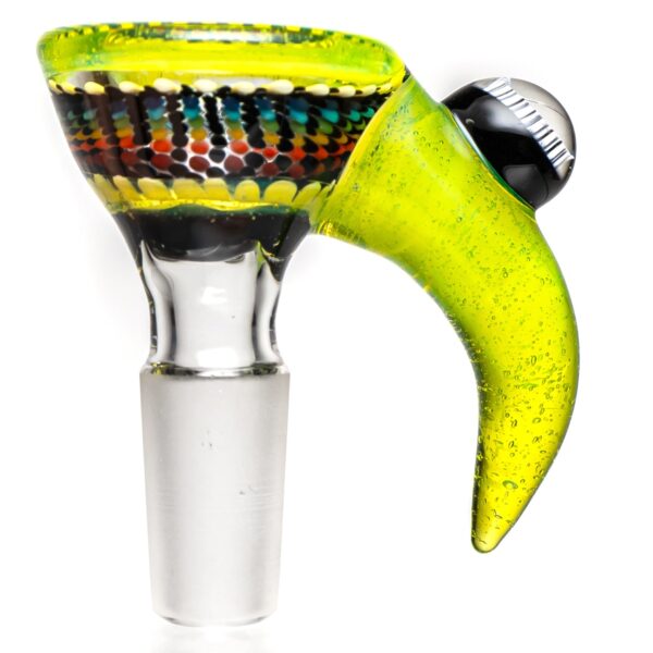 Shop Steve H Glass - Horn Slide - 14mm - Rainbow Burst w/ CFL Sunset Slyme in australian