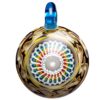 Shop Steve H Glass - Clear Carve Pendant - Rainbow Burst - Double Amber Purple in australian