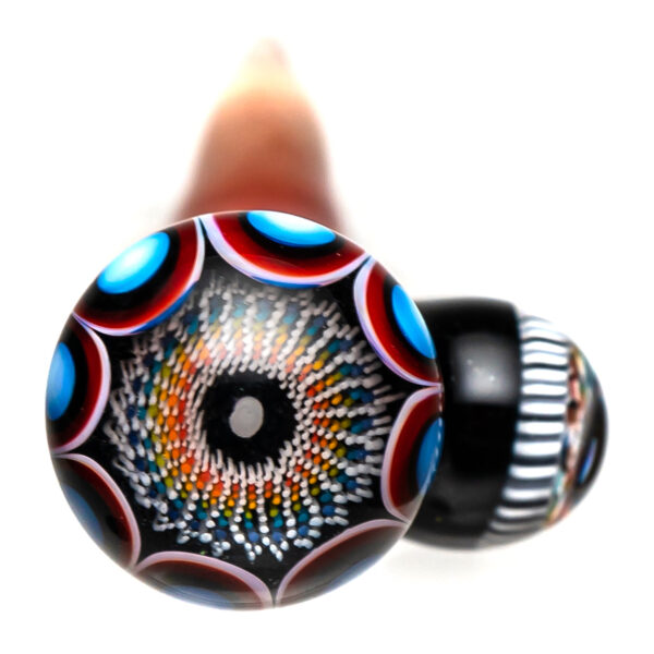 Shop Steve H Glass - Dabber/Poker - Dot Stack & Opal - Pomegranate in australian