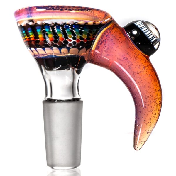 Shop Steve H Glass - Horn Slide - 14mm - Rainbow Burst w/ CFL Sunset Slyme in australian