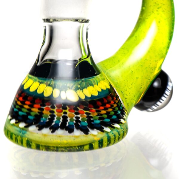 Shop Steve H Glass - Horn Slide - 14mm - Rainbow Burst w/ CFL Sunset Slyme in australian