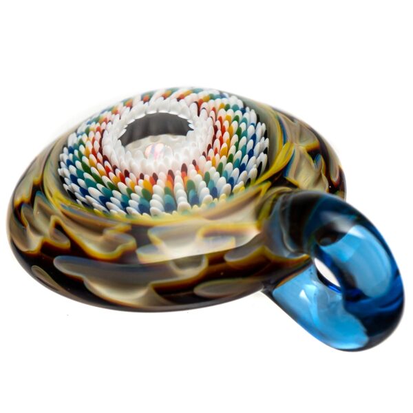 Shop Steve H Glass - Clear Carve Pendant - Rainbow Burst - Double Amber Purple in australian