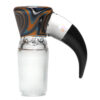 Shop Unity Glassworks - 4 Hole Worked Opal Horn Slide - 18mm - Beach Jailhouse & Galaxy in australian