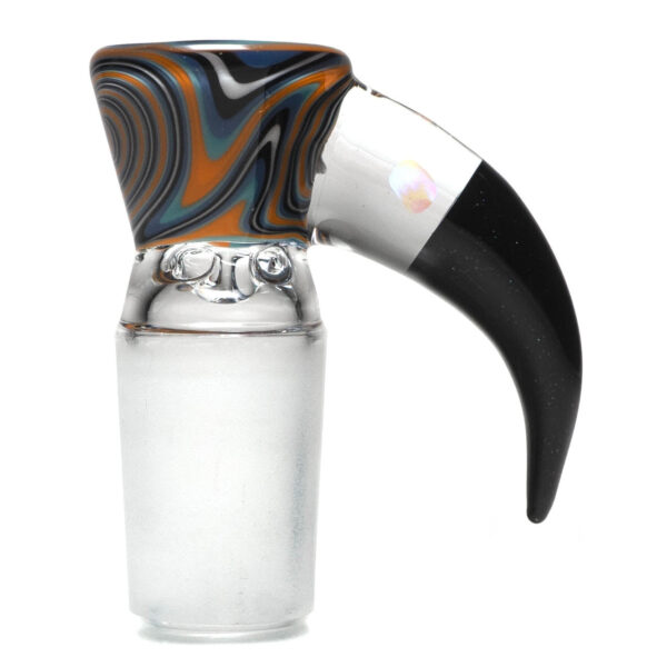 Shop Unity Glassworks - 4 Hole Worked Opal Horn Slide - 18mm - Beach Jailhouse & Galaxy in australian