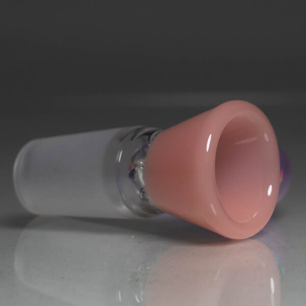 Shop Unity Glassworks - 3 Hole Opal Horn Slide - 14mm - CFL Yoshi & Purple Satin in australian