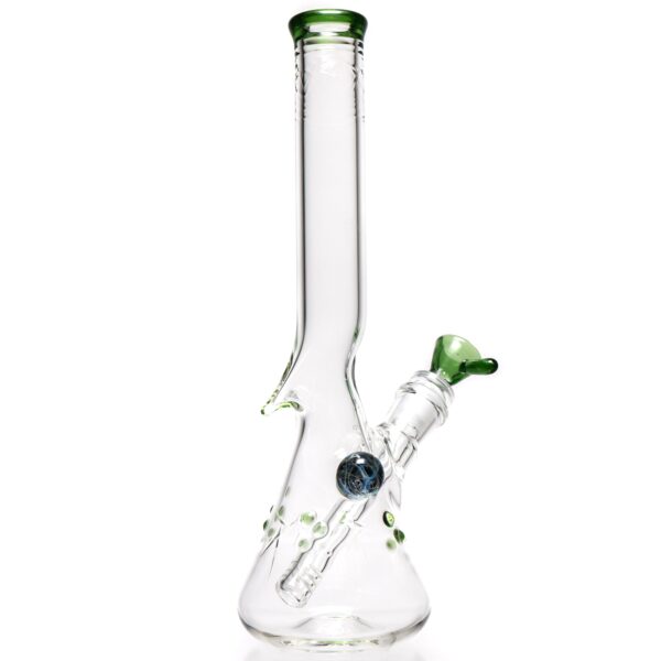 Shop Wil Glass - Mini Beaker - 32x4 - Green Stardust Accents in australian