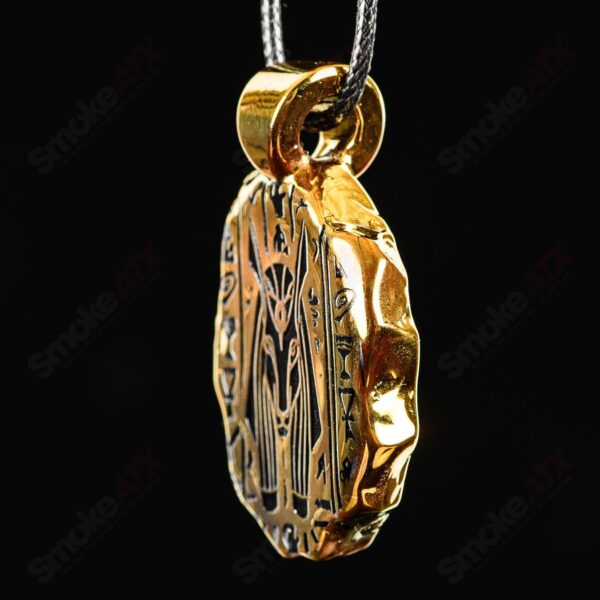 Shop Golden Treasure Pendant (Anubis) Green T Glass in australian