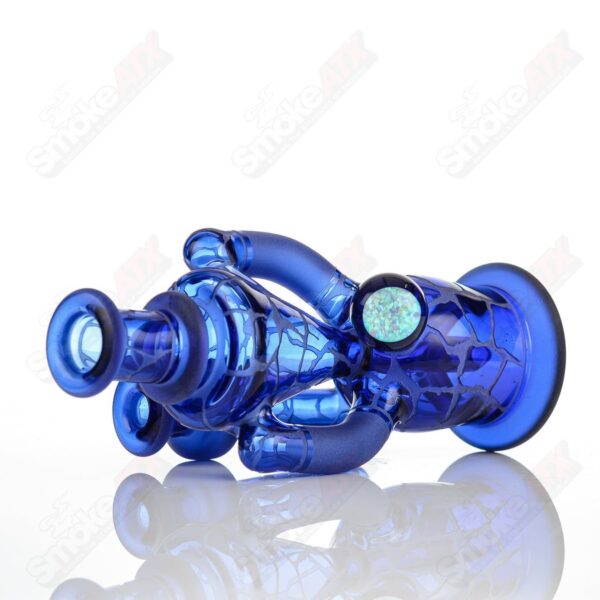 Shop Brilliant Blue Single Color Double Up Rig Rooster Glass in australian