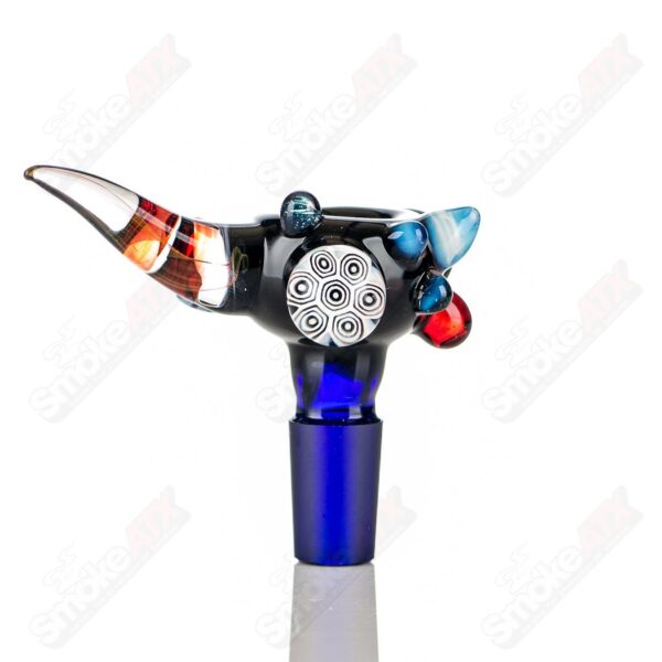 Shop #1 14mm Full Color Worked Horn Milli Bowl JMass in australian
