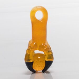 Shop Four Winds Flameworks - Talon Orb Pendant - Thomas's Transparent Orange in australian