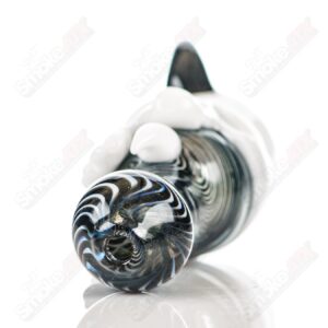 Shop Black/White Worked Skull Hitter Ghost Glass in australian