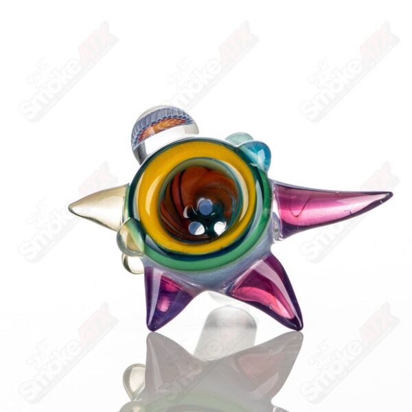 Shop #14 14mm Full Color Worked Horn Milli Bowl JMass in australian