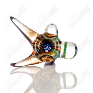 Shop #5 14mm Full Color Worked Horn Milli Bowl JMass in australian