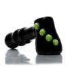 Shop Shooters - Dimple Grip Hammer Bubbler - Black & Milky Green in australian