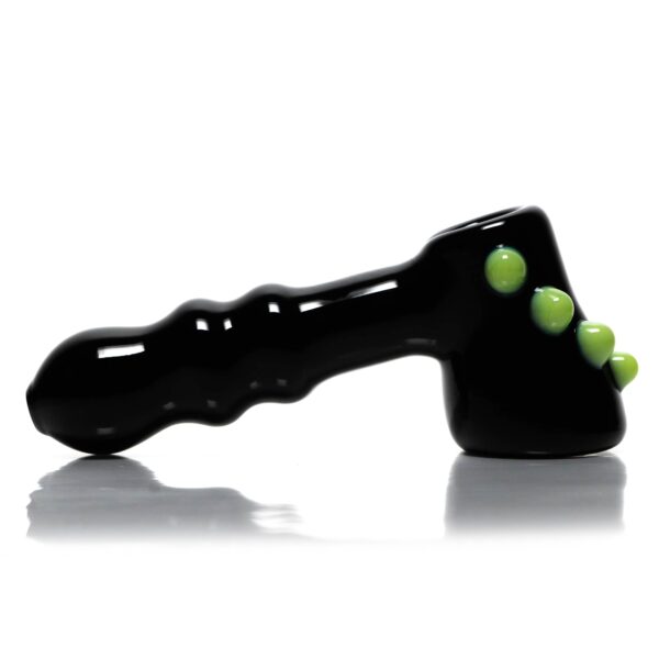 Shop Shooters - Dimple Grip Hammer Bubbler - Black & Milky Green in australian