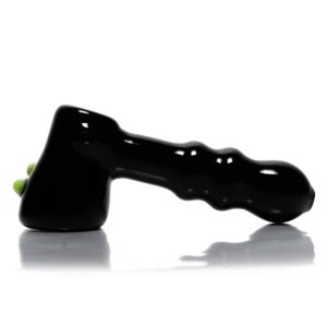 Shop Shooters - Dimple Grip Hammer Bubbler - Black & Milky Green in australian