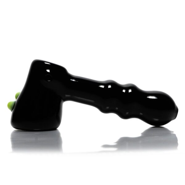 Shop Shooters - Dimple Grip Hammer Bubbler - Black & Milky Green in australian