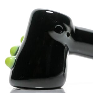 Shop Shooters - Dimple Grip Hammer Bubbler - Black & Milky Green in australian