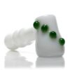 Shop Shooters - Dimple Grip Hammer Bubbler - White & Green in australian
