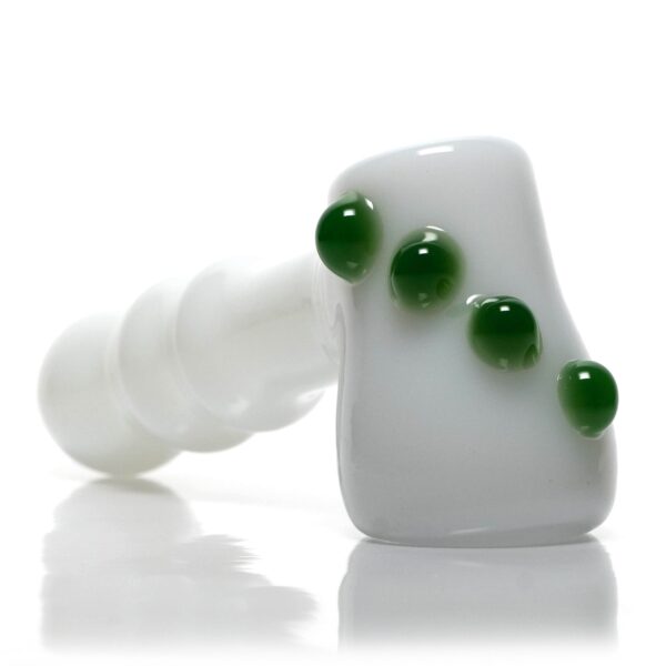 Shop Shooters - Dimple Grip Hammer Bubbler - White & Green in australian