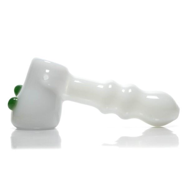 Shop Shooters - Dimple Grip Hammer Bubbler - White & Green in australian