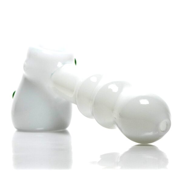 Shop Shooters - Dimple Grip Hammer Bubbler - White & Green in australian