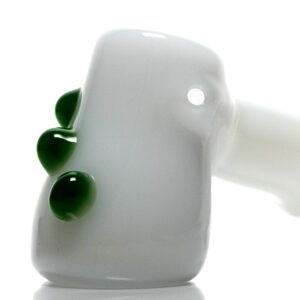 Shop Shooters - Dimple Grip Hammer Bubbler - White & Green in australian