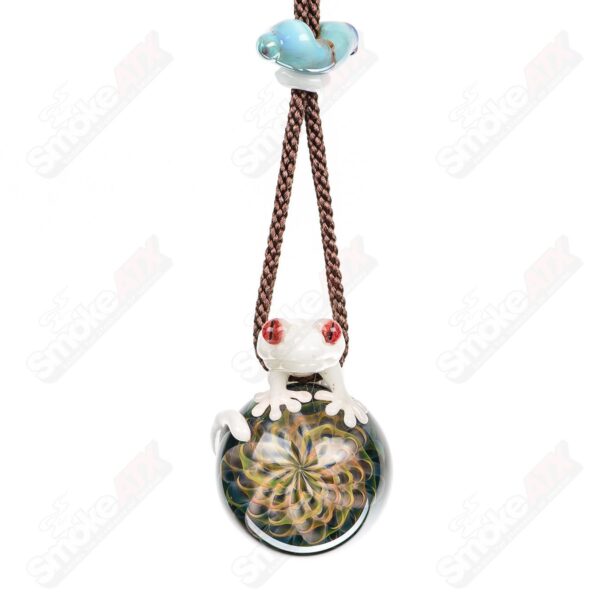 Shop Gecko and the Flower Pendant Kengtaro Glass in australian