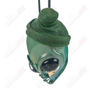 Shop #3 Alien Pendant w Beanie Ghost Glass in australian