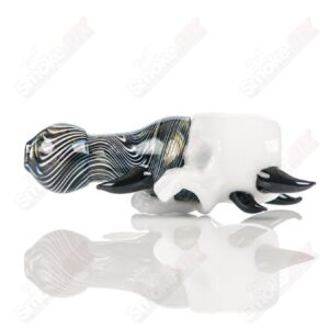 Shop Black/White Worked Skull Hitter Ghost Glass in australian
