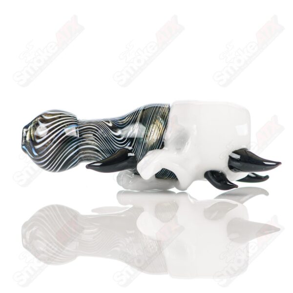 Shop Black/White Worked Skull Hitter Ghost Glass in australian